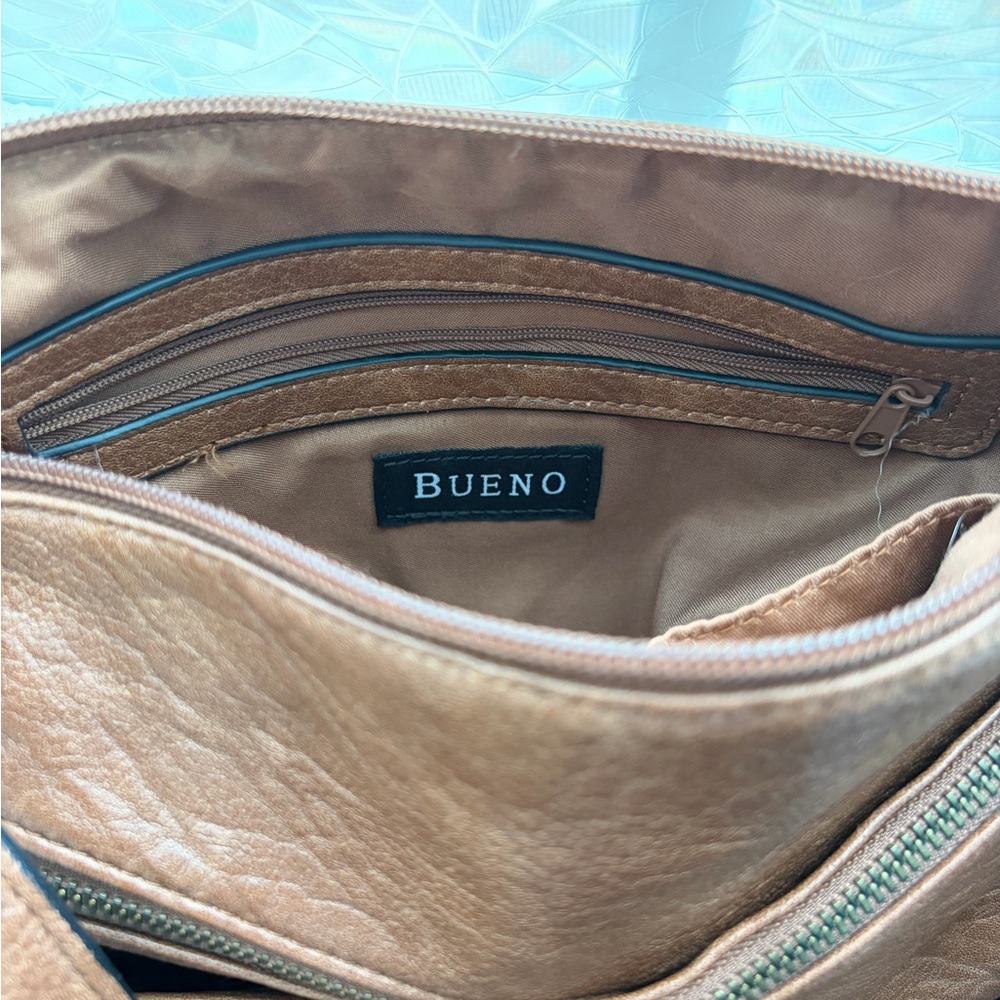 Bueno Brown Leather Shoulder Bag - Picture 5 of 13